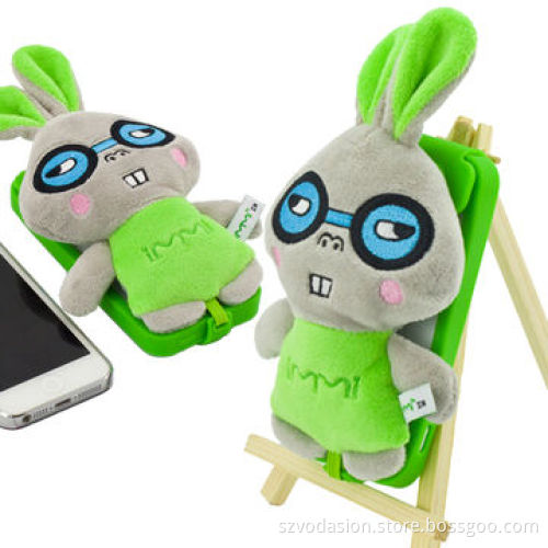Manufacture high quality soft plush mobile protector case for iPhone 5 with silicon cover